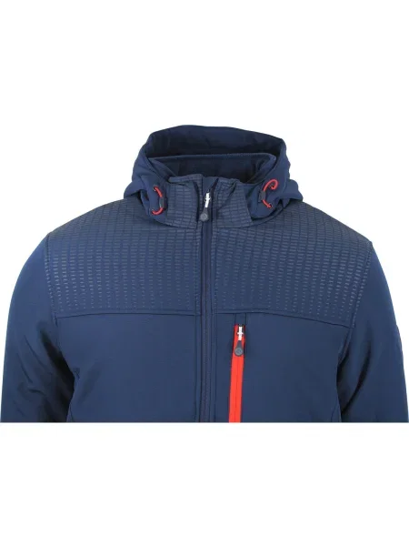 Geacă Peak Mountain softshell albastru