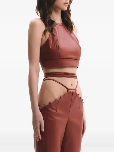 Top Lika din piele maro