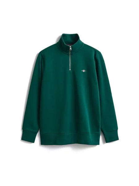 Golf sweter z golfem Gant zielony