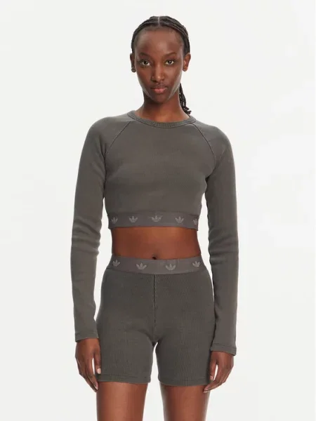 Adidas Блузка Ribbed чорний