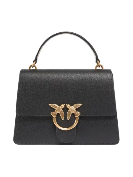 Torebka skórzana Pinko skórzana klasyczna czarna