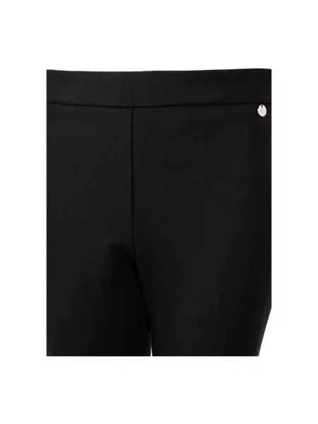 Haftowane skinny spodnie Liu Jo czarne