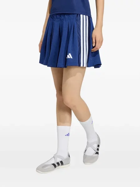 Fusta mini Adidas tricotate albastru