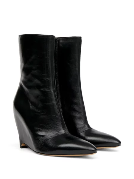 Боти до глезена Maison Margiela с клин ток черно