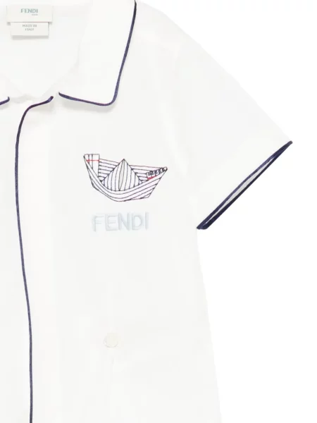 Szorty dziecięce Fendi białe