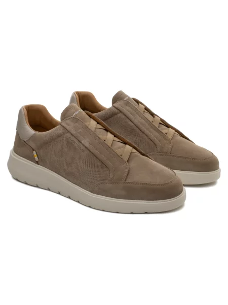 Sneakersy Ambitious zamszowe wsuwane beżowe