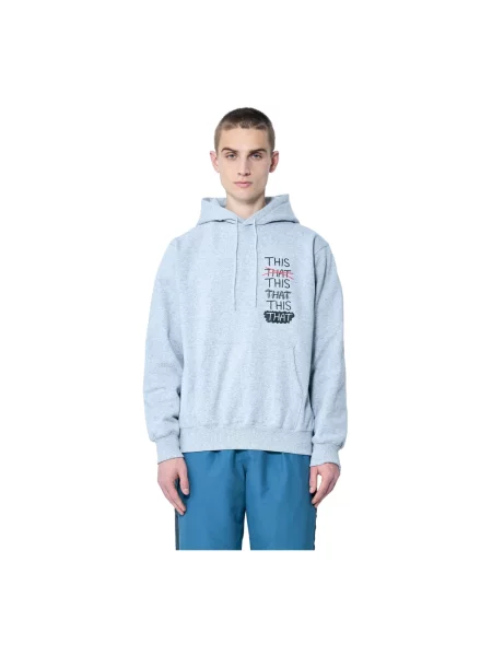 Bluza z kapturem Thisisneverthat z kapturem szara