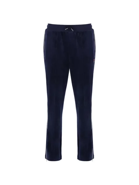 Pantaloni Fila din velur alergare cu cordon albastru