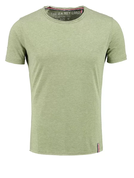 Key Largo Tricou Karl-Heinz verde kiwi alb
