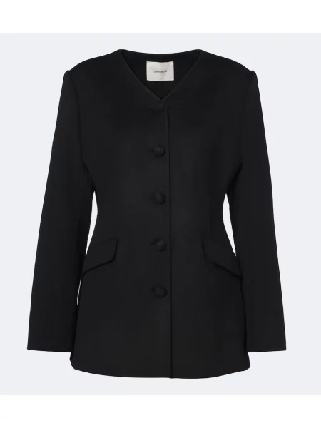 Sacou Lisa Yang de lână negru