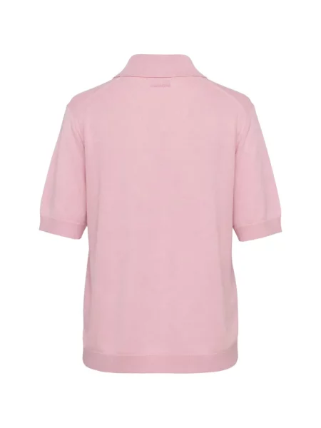 Scurt tricou polo Jil Sander roz