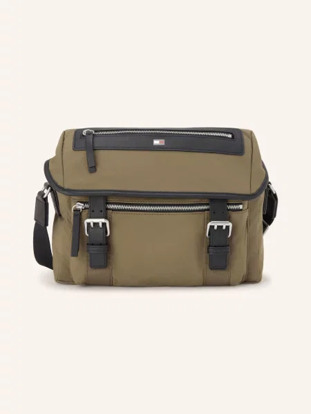 Tommy Hilfiger Kabelka Přes Rameno khaki / stříbrná černá