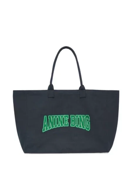 Geantă shopper Anine Bing din canvas negru