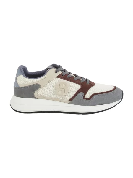 Sneakersy Boss skórzane brązowe