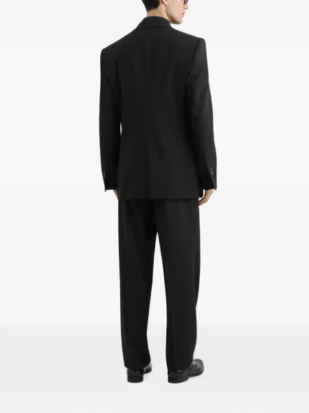 Cămașă Dolce & Gabbana din poplin negru