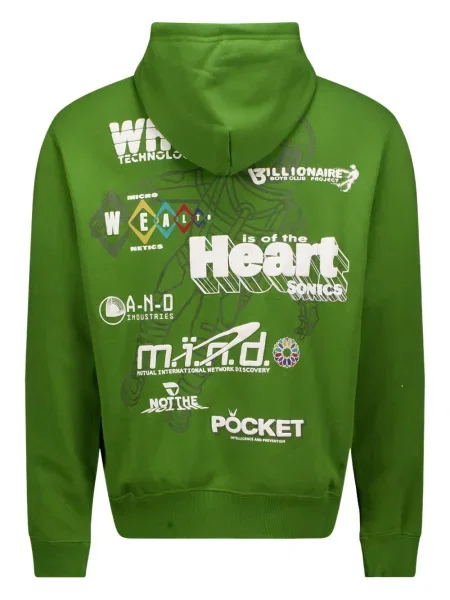 Bluza z kapturem dziecięca Billionaire Boys Club zielona
