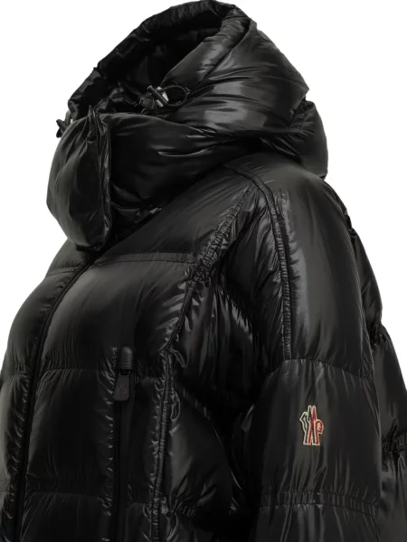 Palton Moncler Grenoble cu glugă negru