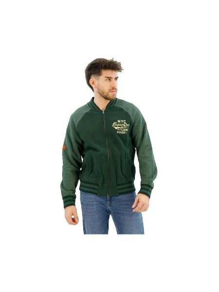 Grafika bomber bunda Superdry zelená