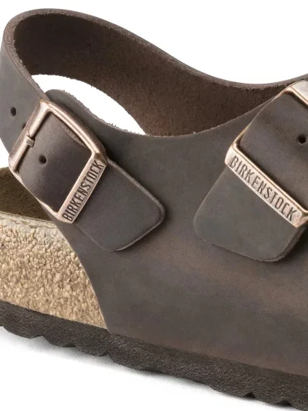 Kožené sandály Birkenstock Milano hnědá