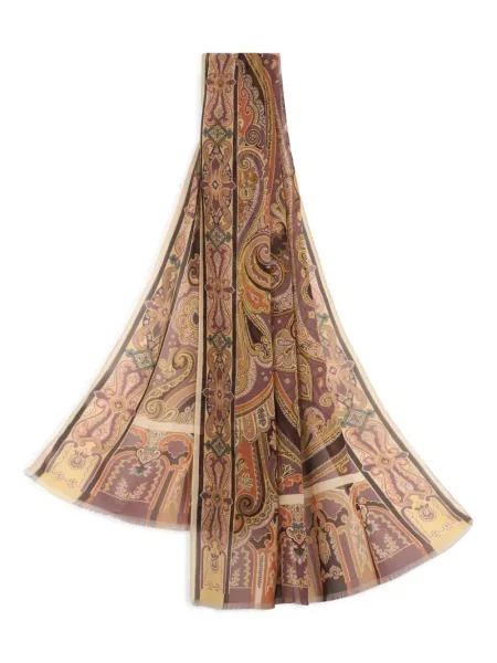Fular Etro de mătase cu imagine cu model paisley