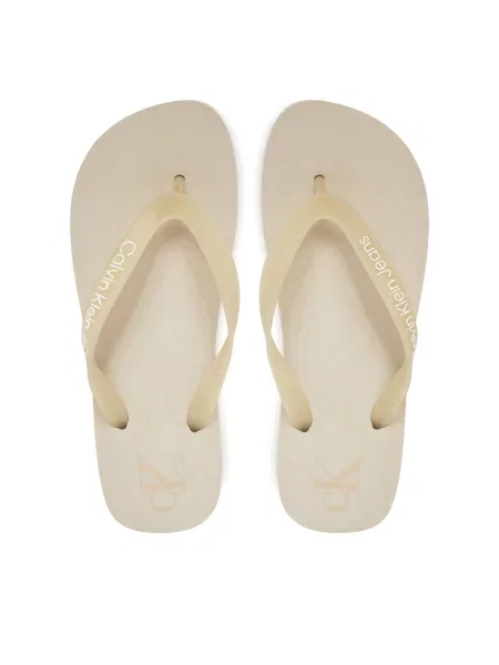 Japonke Calvin Klein Jeans Beach Sandal Flatform Tpu Écru