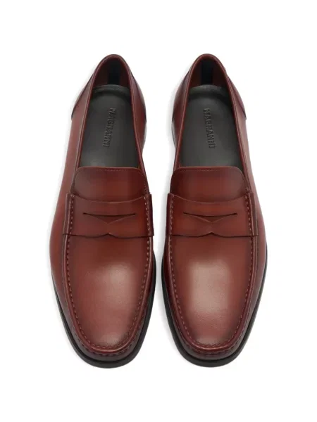 Pantofi loafer Magnanni din piele maro