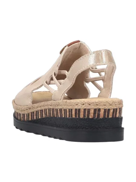 Rieker Sandale crem negru