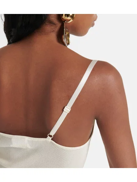 Rochie Saint Laurent de mătase alb