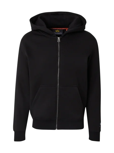 ALPHA INDUSTRIES Hanorac negru alb