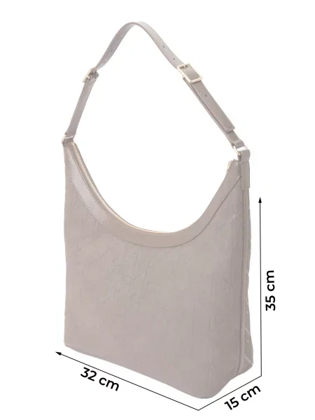 Kabelka Calvin Klein Emblem Aop Sueded M Shoulder Bag béžová