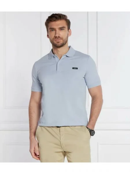 Calvin Klein Polo | stretch pique albastru