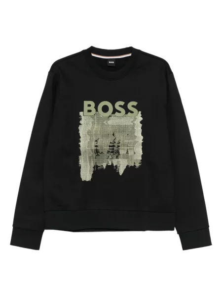 Hanorac Boss cu imagine negru