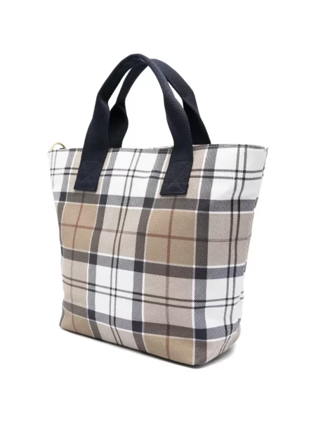 Geantă shopper Barbour alb