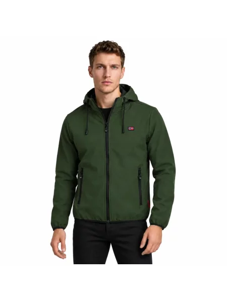 Kurtka turystyczna Softshell Norway wodoodporna zielona
