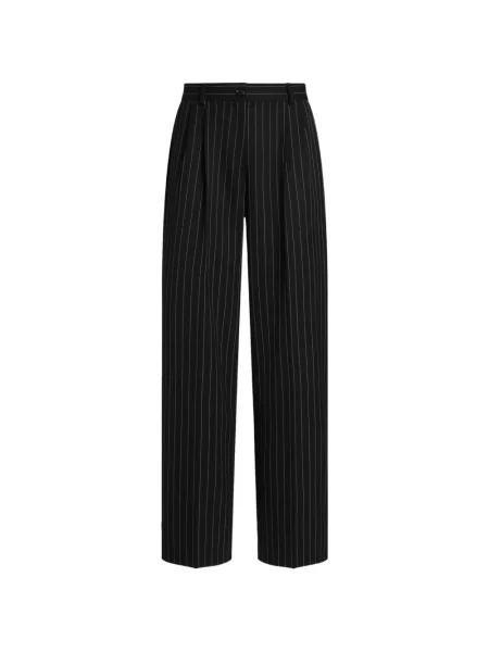 Pantaloni Dolce & Gabbana de lână negru