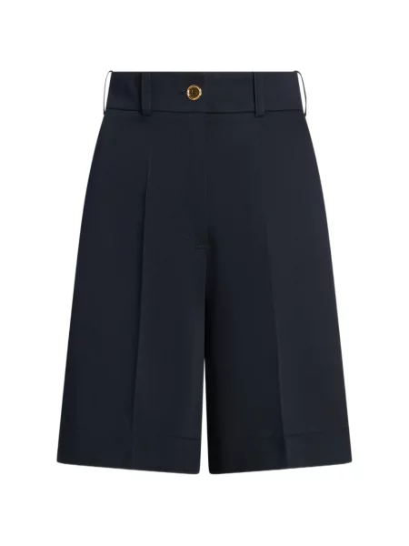 Plisirane bermuda kratke hlače Patou plava