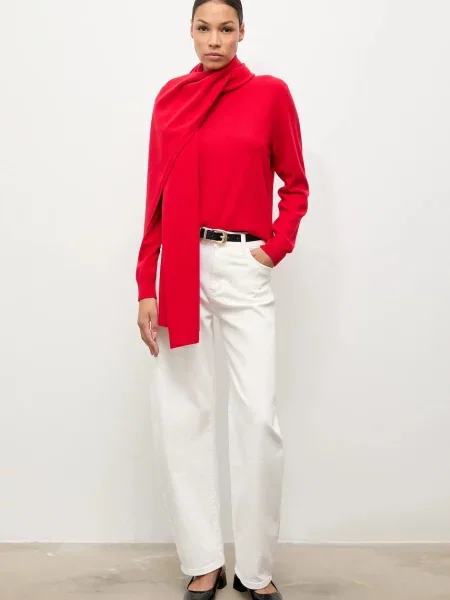 Answear.LAB pulover de lana rosu light