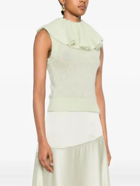 Kamizelka Viktor & Rolf z falbankami zielona