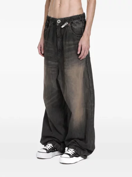 Blugi cu picior larg Maison Mihara Yasuhiro negru