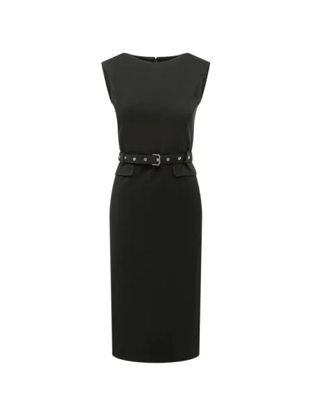 Cu centură rochie Pinko fără mâneci negru