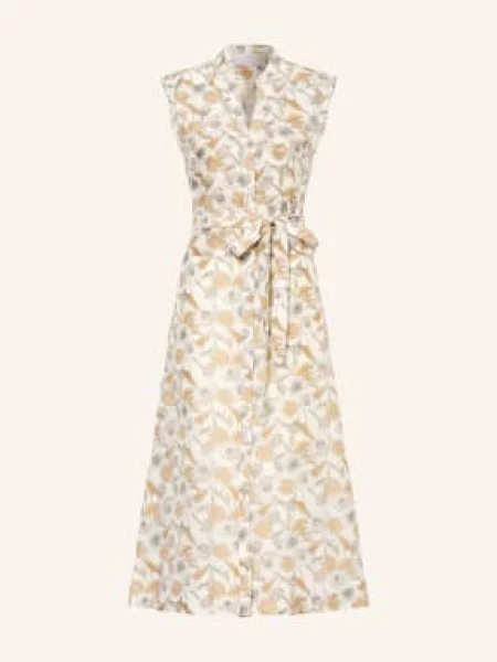 Hemisphere Sukienka Lubis Z Jedwabiem weiss khaki