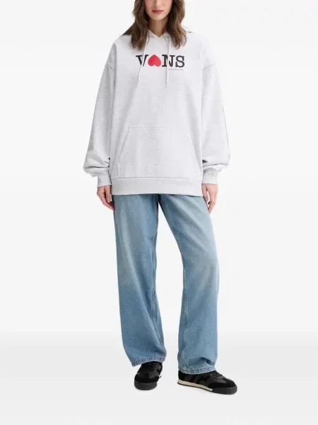 Hanorac cu glugă Vans gri