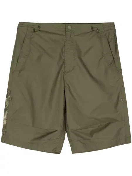 Pantaloni scurți Maharishi cu broderie verde