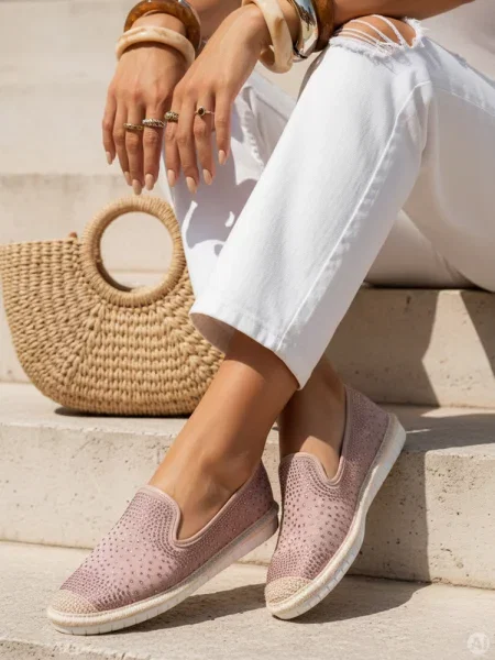 Espadryle SHINE Dstreet beżowe