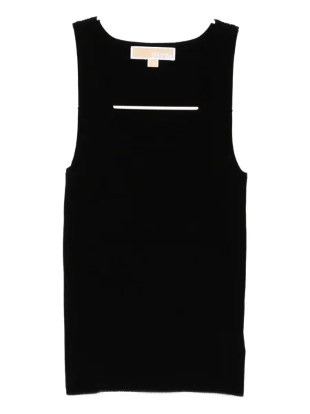 Top Michael Kors cu nervuri negru