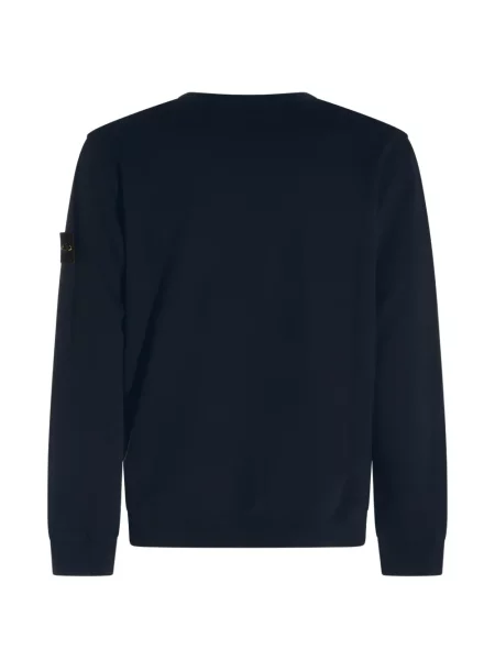 Džemper Stone Island s okruglim izrezom kamenje plava