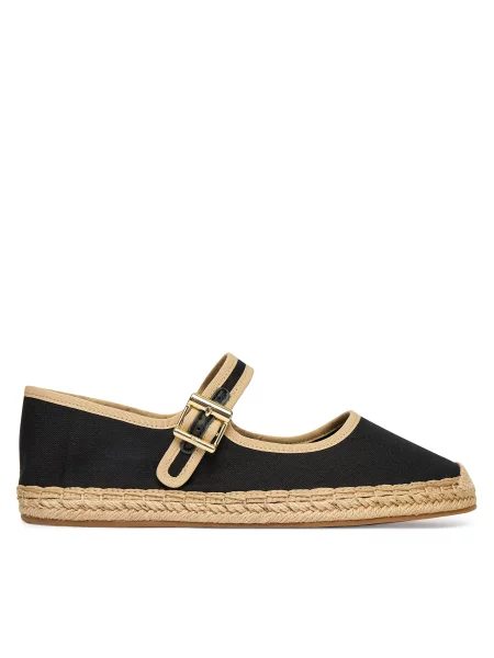 Espadrilky Tommy Hilfiger Buckle Maryjane Espadrille čierna