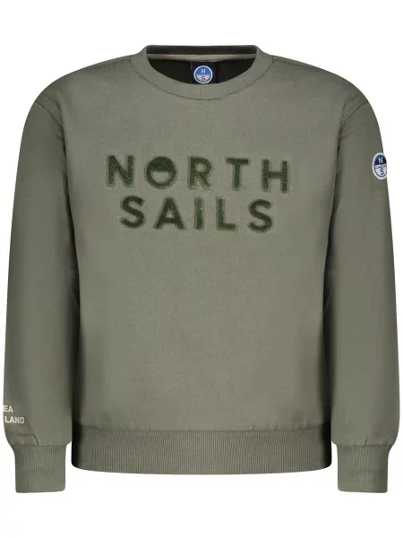 Gyerek cipzáras melegítő felső North Sails zöld