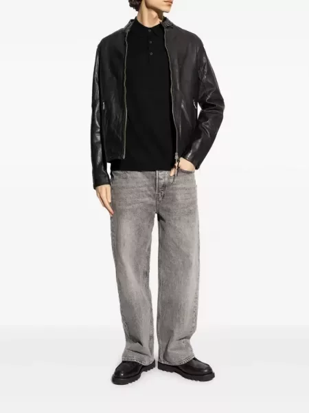 Tricou polo Allsaints negru