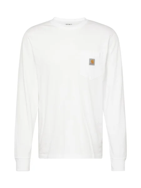 Carhartt WIP Tricou galben muștar / gri alb